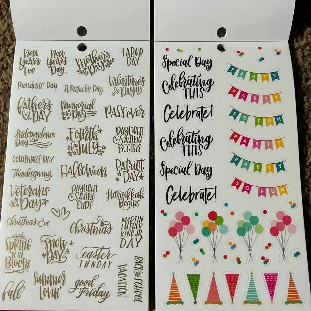 Classroom seasonal sticker book‎ from the Happy Planner